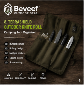 Beveef™ TerraShield Outdoor Knife Roll